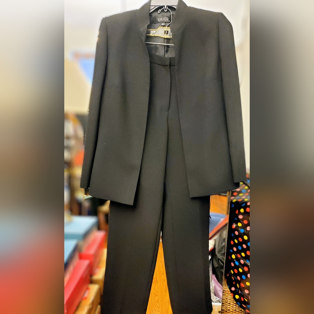 Classic Black Women's Suit by Kasper Brand Sz 10